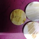 African Horn Skin Button Blanks