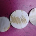 African Horn Skin Button Blanks